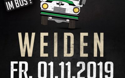 Am 01.11.2019: Update! Fanbus nach Weiden – alle Informationen