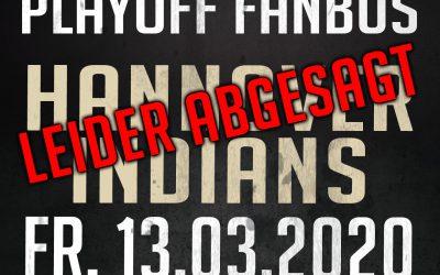 Fanbus zu den Hannover Indians am 13.01. abgesagt!