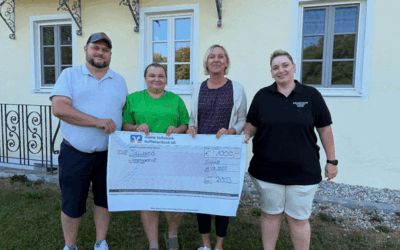 Zwei weitere CrashTeam Spendenübergaben an: „Irmengardhof in Gstadt“ und an „Kinderklinikkonzerte“